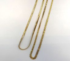 【貴金属買取】K24K18ネックレス まとめてお持ち込み