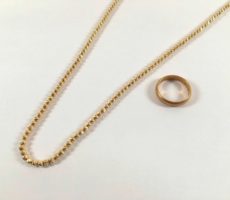 【貴金属買取】K18ネックレスリング