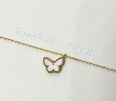 【ヴァンクリーフ＆アーペル】ネックレス パピヨン K18 マザーオブパール