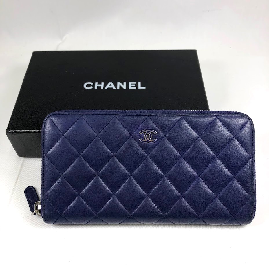 シャネル　CHANEL　マトラッセ　長財布　箱付き