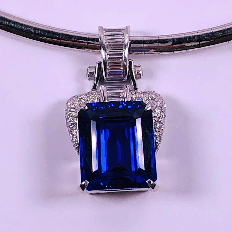 タンザナイト_13.85ct_D0.65_Pt900_ネックレス2