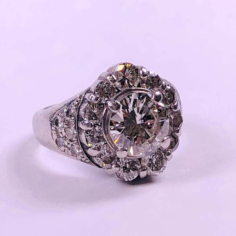 Pt900 ダイヤリングD1.66 1.44ct③