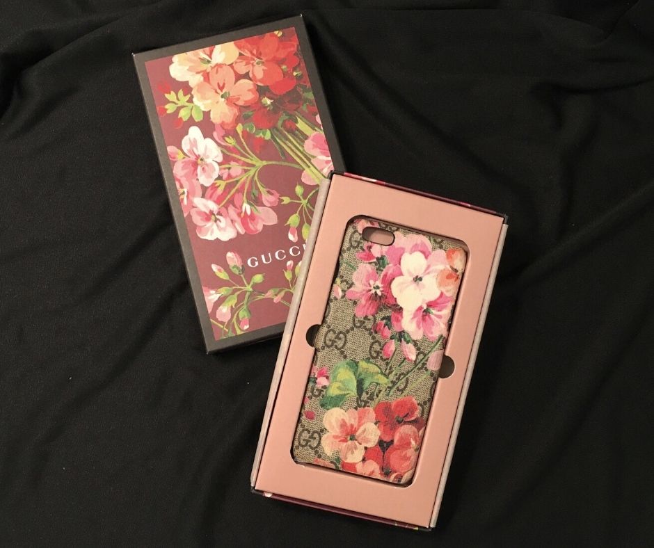 【グッチ】スマートフォンケース GGブルームス